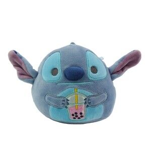 Squishmallow Disney Stitch with Boba Drink Tea 5in Plush Lilo & Stitch Cute Gift